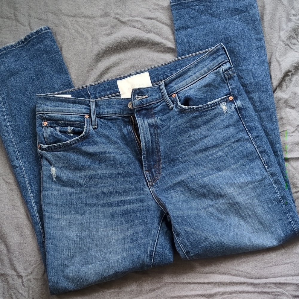 MOTHER Superior The Rascal Ankle A Little Dirt Never Hurt Size 30